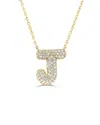 Sabrina Designs 14k 0.51 Ct. Tw. Diamond Initial Necklace In Gold