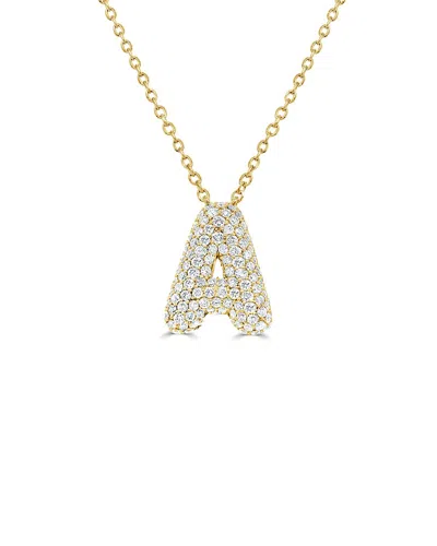 Sabrina Designs 14k 0.51 Ct. Tw. Diamond Initial Necklace In Gold