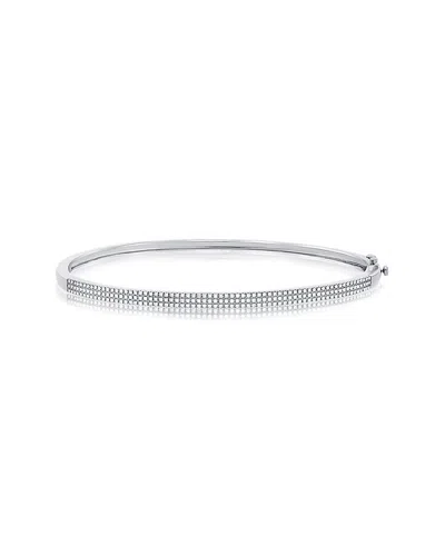 Sabrina Designs 14k 0.52 Ct. Tw. Diamond Three-row Bangle Bracelet In Gray