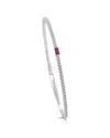 Sabrina Designs 14k Wg Ruby Baguette And Diamond Bangle