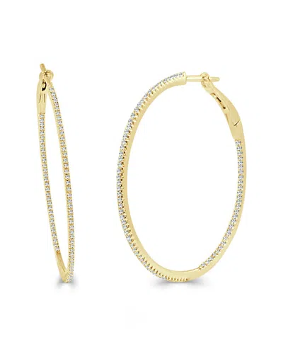 Sabrina Designs 14k 0.54 Ct. Tw. Diamond Inside Out Hoops In Gold