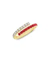 Sabrina Designs 14k 0.55 Ct. Tw. Diamond & Ruby Bypass Ring