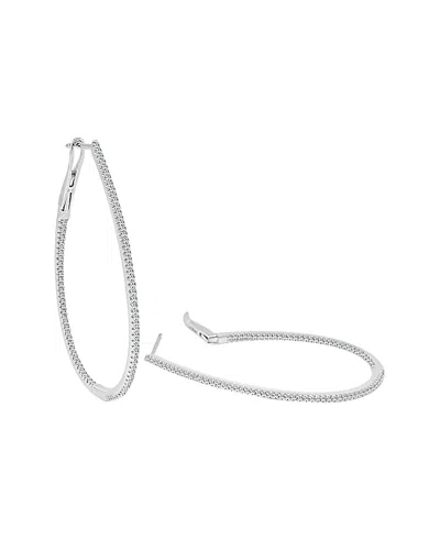 Sabrina Designs 14k 0.55 Ct. Tw. Diamond Hoops In Silver