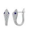 Sabrina Designs 14k 0.56 Ct. Tw. Diamond & Sapphire Snake Huggie Earrings