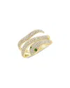 Sabrina Designs 14k 0.56 Ct. Tw. Diamond & Tsavorite Snake Ring