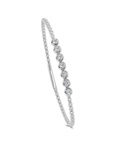 Sabrina Designs 14k 0.56 Ct. Tw. Diamond Bangle Bracelet In Silver