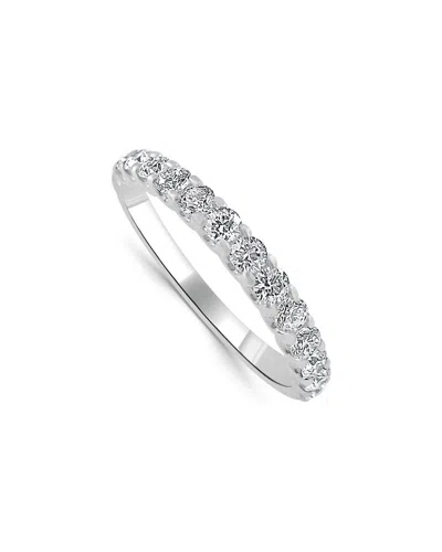 Sabrina Designs 14k 0.57 Ct. Tw. Diamond Half-eternity Ring In Silver