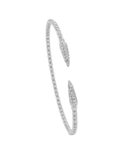 Sabrina Designs 14k 0.58 Ct. Tw. Diamond Flexible Bangle Bracelet In Metallic