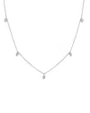 Sabrina Designs 14k 0.58 Ct. Tw. Diamond Station Necklace In Metallic