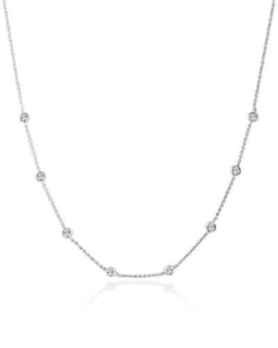 Sabrina Designs 14k 0.60 Ct. Tw. Diamond By The Yard Necklace In Metallic