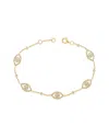 Sabrina Designs 14k 0.60 Ct. Tw. Evil Eye Bracelet