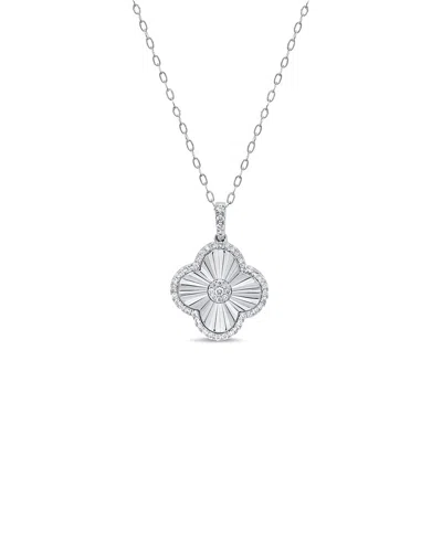 Sabrina Designs 14k 0.61 Ct. Tw. Diamond Clover Necklace
