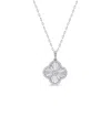 Sabrina Designs 14k 0.61 Ct. Tw. Diamond Clover Necklace