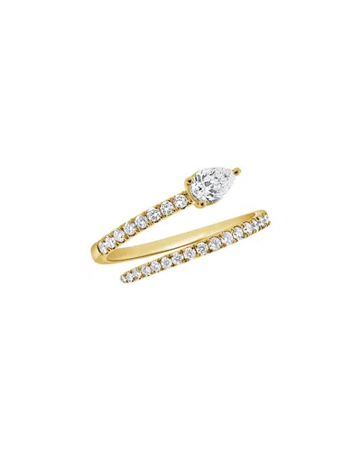 Sabrina Designs 14k Yg Diamond Wrap Ring - Size 6 In White