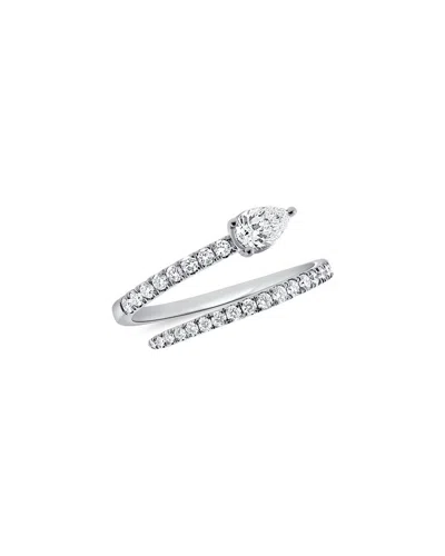 Sabrina Designs 14k 0.63 Ct. Tw. Diamond & Peridot Wrap Ring In Metallic
