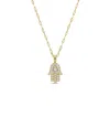 Sabrina Designs 14k 0.63 Ct. Tw. Diamond Hamsa Necklace