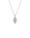Sabrina Designs 14k 0.63 Ct. Tw. Diamond Hamsa Necklace