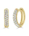 Sabrina Designs 14k 0.65 Ct. Tw. Diamond Two-row Earrings