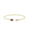 Sabrina Designs 14k 0.66 Ct. Tw. Diamond & Ruby Stackable Cuff Bracelet