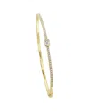 Sabrina Designs 14k 0.66 Ct. Tw. Diamond Bangle Bracelet