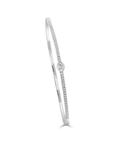 Sabrina Designs 14k 0.66 Ct. Tw. Diamond Bangle Bracelet In Silver