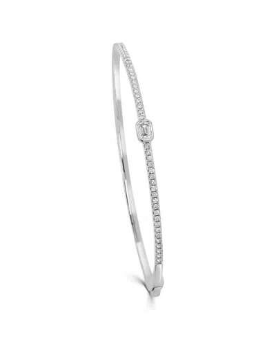 Sabrina Designs 14k 0.67 Ct. Tw. Diamond Bangle Bracelet In Silver