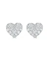Sabrina Designs 14k 0.70 Ct. Tw. Diamond Heart Studs