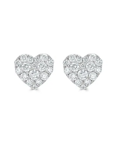 Sabrina Designs 14k 0.70 Ct. Tw. Diamond Heart Studs