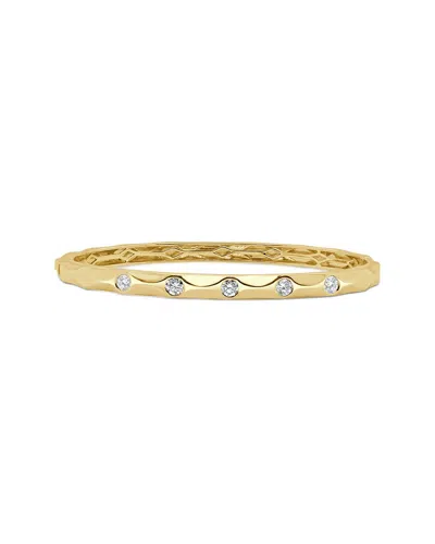 Sabrina Designs 14k 0.70 Ct. Tw. Diamond  Textured Bangle In Gold