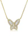 Sabrina Designs 14k 0.72 Ct. Tw. Diamond Butterfly Necklace In Gold