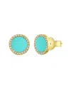 Sabrina Designs 14k 0.73 Ct. Tw. Diamond & Turquoise Studs
