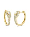 Sabrina Designs 14k 0.72 Ct. Tw. Diamond Huggie Earrings