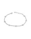 Sabrina Designs 14k 0.79 Ct. Tw. Diamond Heart Station Bracelet