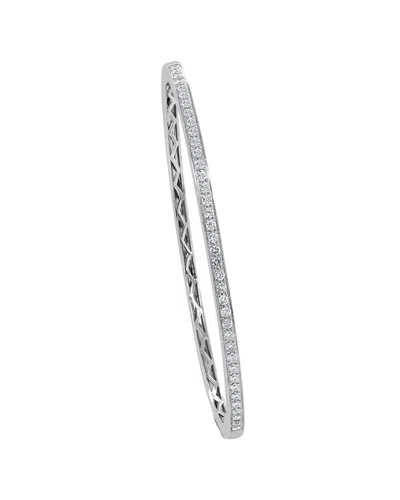 Sabrina Designs 14k 0.80 Ct. Tw. Diamond Bangle Bracelet In Silver