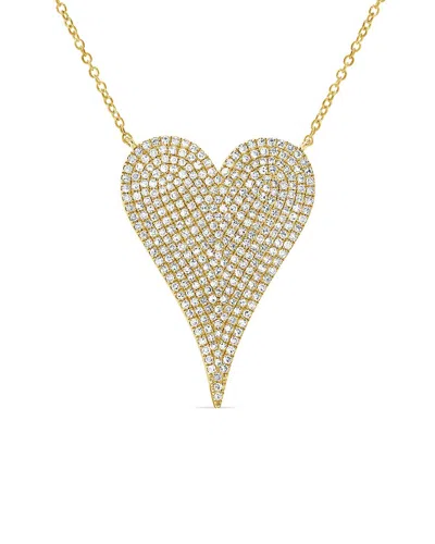 Sabrina Designs 14k 0.80 Ct. Tw. Diamond Heart Necklace