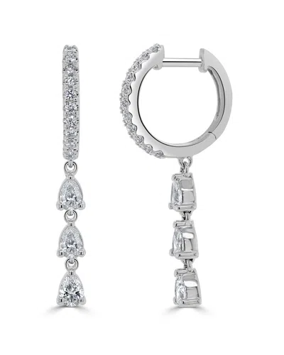 Sabrina Designs 14k 0.81 Ct. Tw. Diamond Drop Earrings In Silver