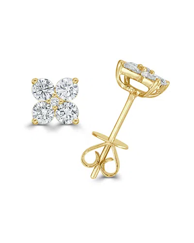 Sabrina Designs 14k 0.81 Ct. Tw. Diamond Flower Studs