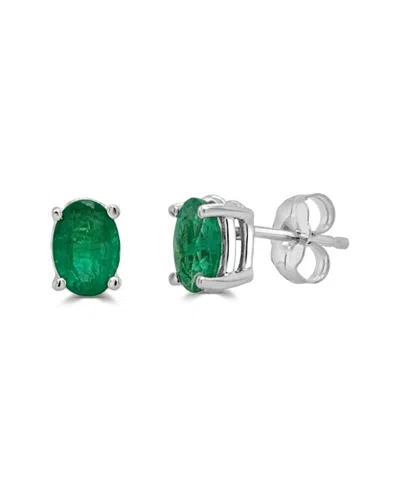 Sabrina Designs 14k 0.81 Ct. Tw. Emerald Studs In Green