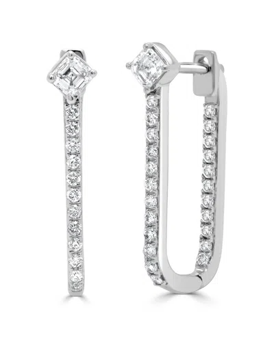 Sabrina Designs 14k 0.82 Ct. Tw. Diamond Hoop Earrings In Metallic