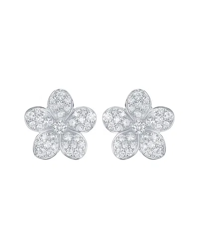 Sabrina Designs 14k 0.83 Ct. Tw. Diamond Flower Studs In White