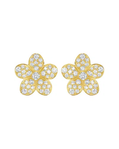 Sabrina Designs 14k 0.83 Ct. Tw. Diamond Flower Studs In Gold