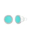 Sabrina Designs 14k 0.83 Ct. Tw. Turquoise Circle Earrings