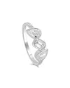 Sabrina Designs 14k Wg Diamond Mix-shape 3-stone Ring In Silver