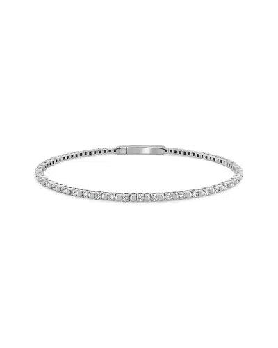 Sabrina Designs 14k 0.88 Ct. Tw. Diamond Flexible Bangle Bracelet In Metallic