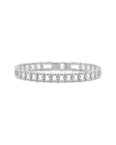Sabrina Designs 14k 0.90 Ct. Tw. Diamond Stackable Flexible Bangle Bracelet In Metallic