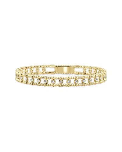 Sabrina Designs 14k 0.90 Ct. Tw. Diamond Stackable Flexible Bangle Bracelet In Gold
