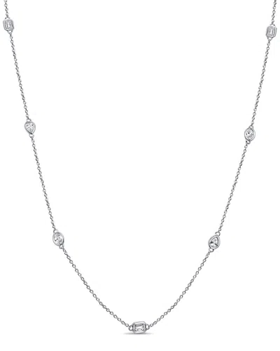 Sabrina Designs 14k 1.45 Ct. Tw. Diamond Station Necklace In Metallic