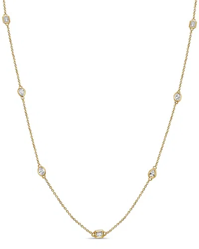 Sabrina Designs 14k 0.91 Ct. Tw. Diamond Layered Necklace In Metallic
