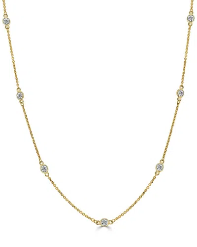 Sabrina Designs 14k 0.97 Ct. Tw. Diamond Station Necklace In Gold