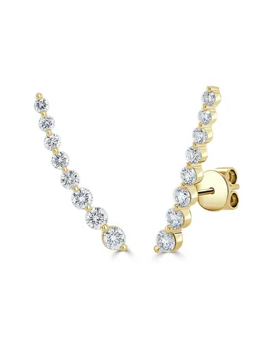 Sabrina Designs 14k 0.98 Ct. Tw. Diamond Climber Earrings In Gold